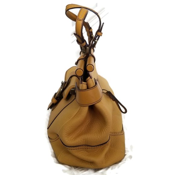 Vintage Coach 9749 mustard yellow leather satchel limited edition - Picture 7 of 12